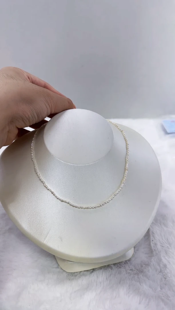 未镶嵌淡水珍珠DA淡水keshi项链 ss190