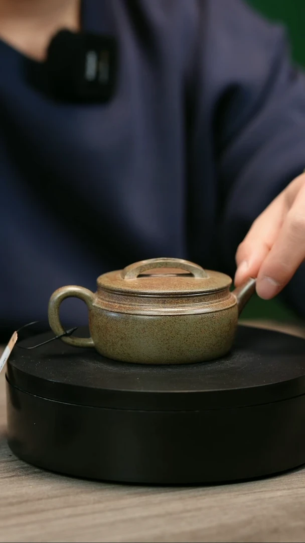 茶壶紫砂炎**叶H2398史鑫杰段泥光素大口瓦