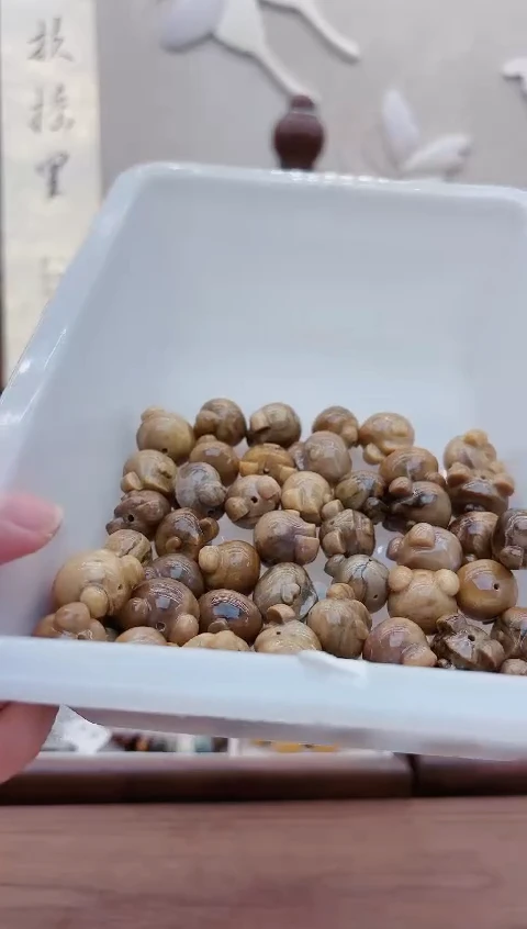 手链琥珀未镶嵌E180根珀小熊头发1