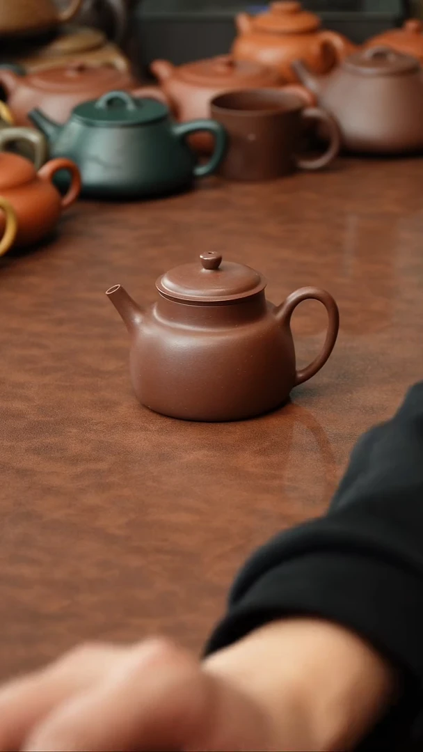 茶壶紫砂微微花泥 言心 150CC