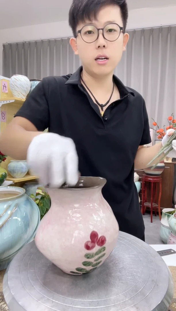 陶瓷花盆7.17直播链接  无孔