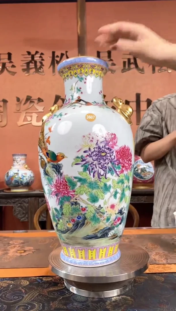 吴义松陶瓷联盟手绘陶瓷编号：3607