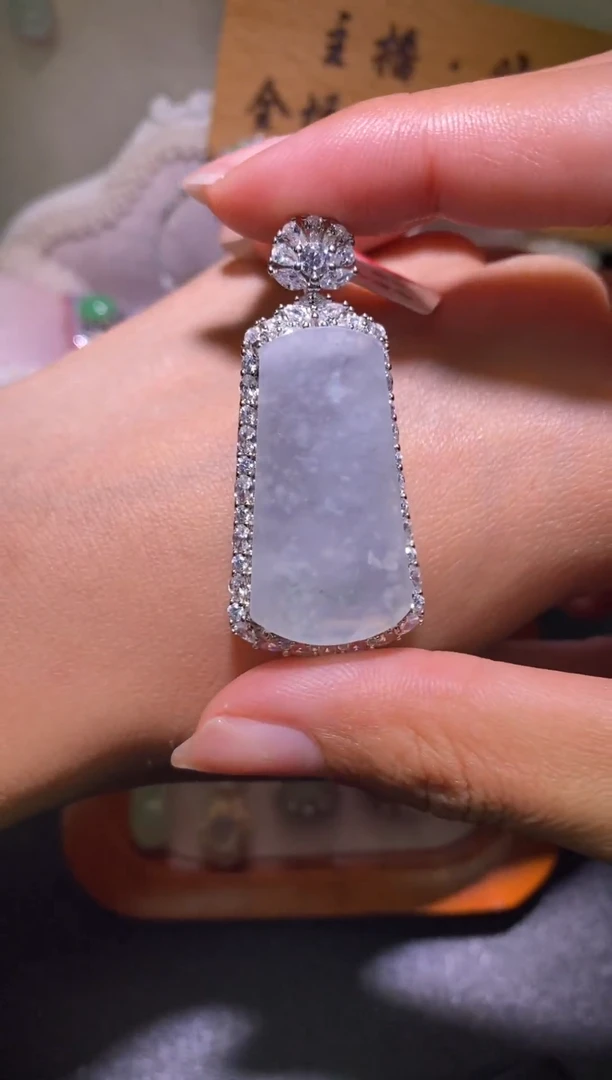 银S925镶嵌戒指翡翠068