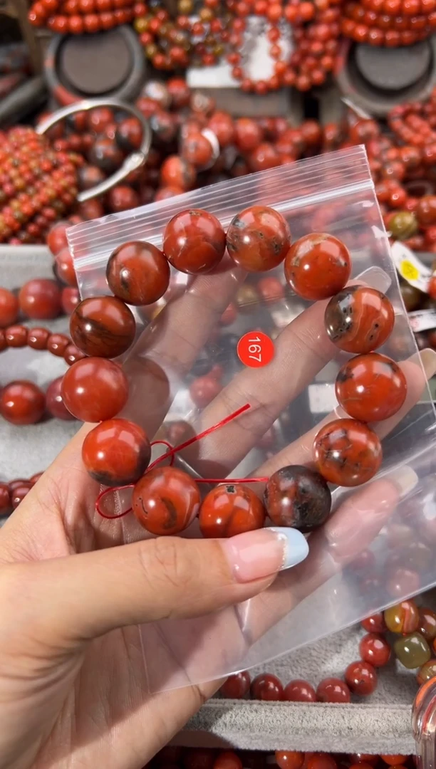 未镶嵌手串南红玛瑙J*17+