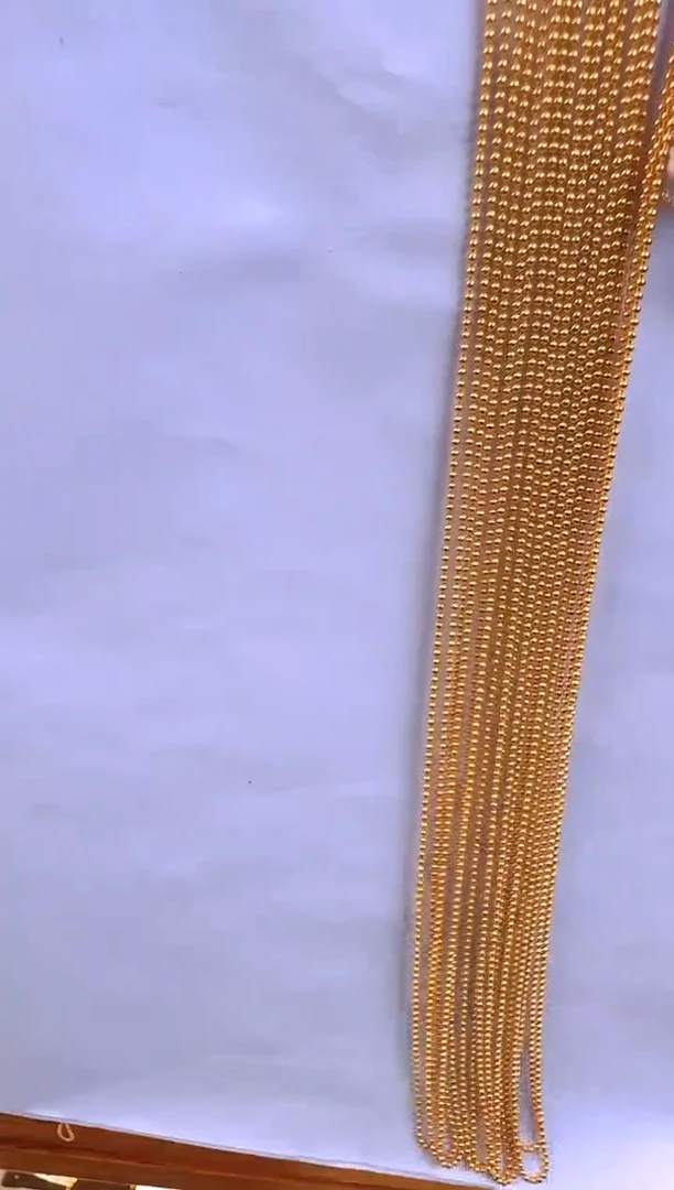 45cm1.3mm固定不可调节光面珠珠链1.8g（多样性发货）