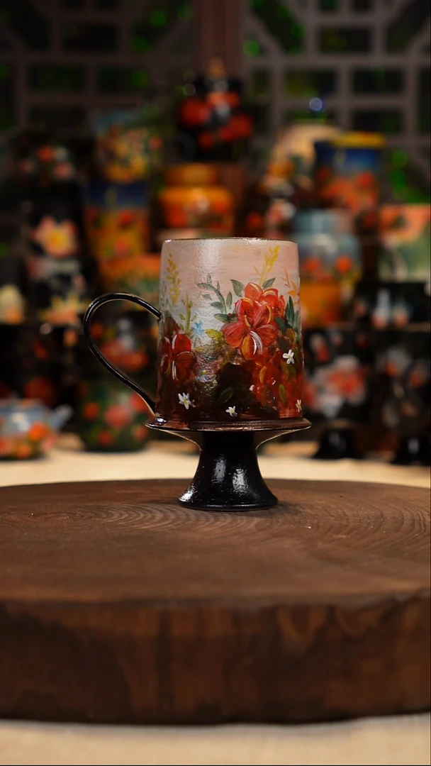 油画  手绘   釉下彩