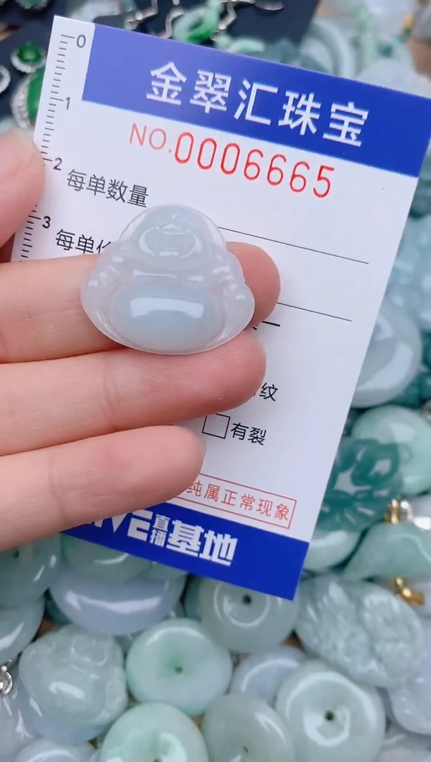 翡翠未镶嵌颈饰6665