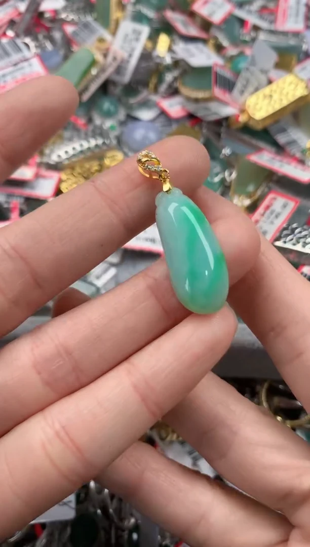 银S925镶嵌戒指翡翠333   10