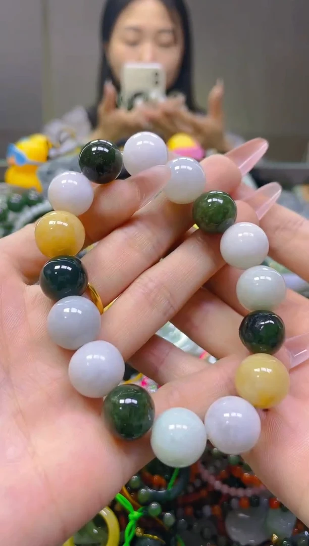 翡翠未镶嵌颈饰13MM/N/翡翠A货一图一物