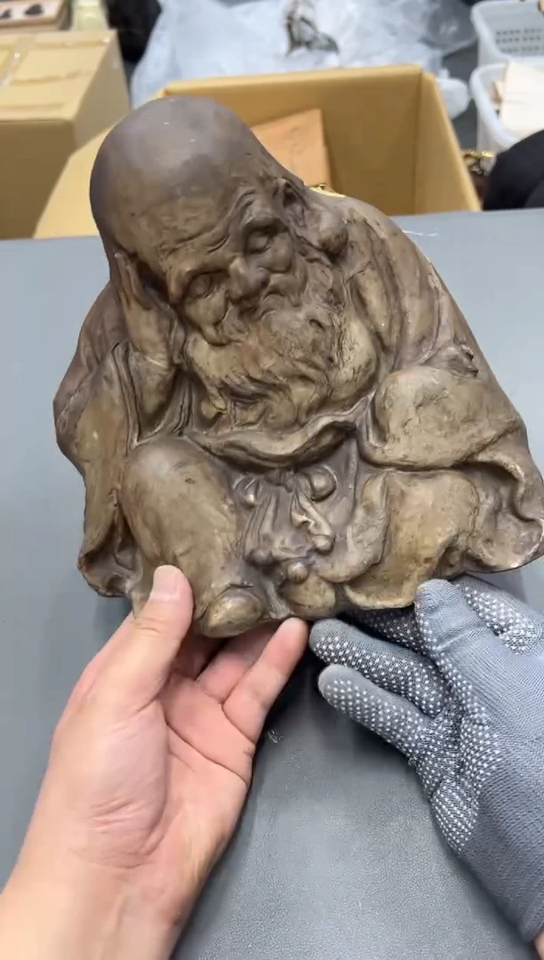 陶瓷喫****长工艺品小四孤品收藏