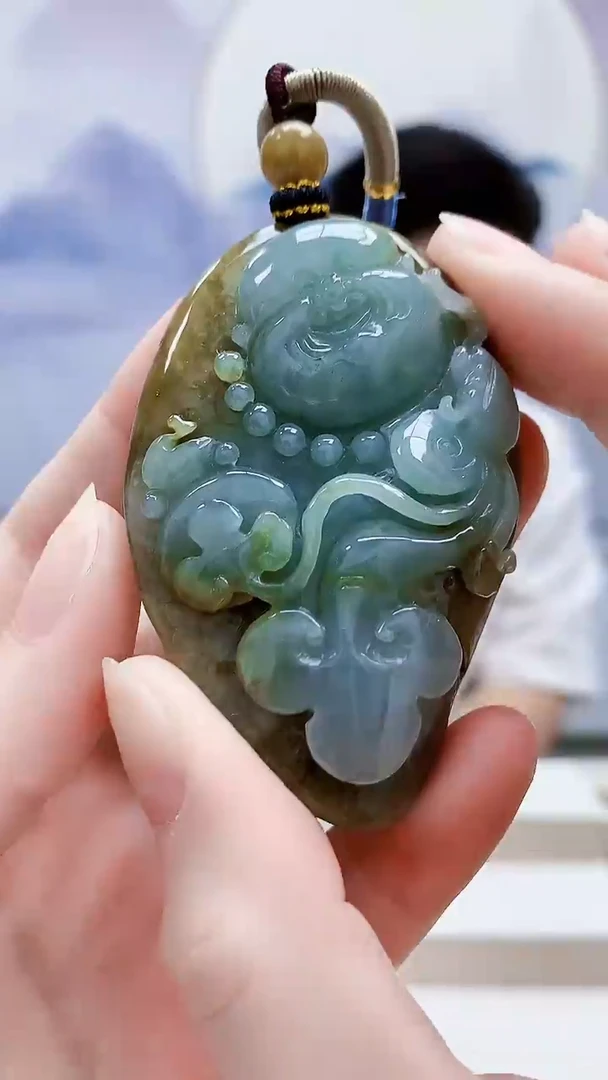 未镶嵌定制翡翠4917ry-毛货挂件67