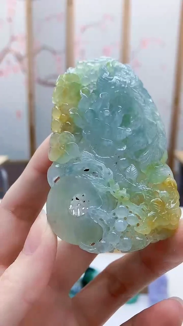 未镶嵌定制翡翠4829ry-毛货挂件56