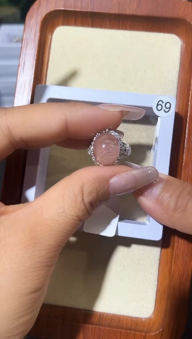 【闪购商品】水晶戒指银S925镶嵌定制