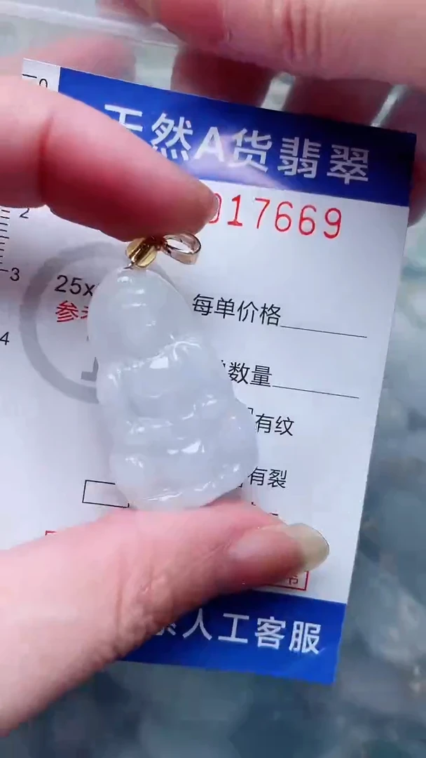 翡翠未镶嵌吊坠(不含链)1