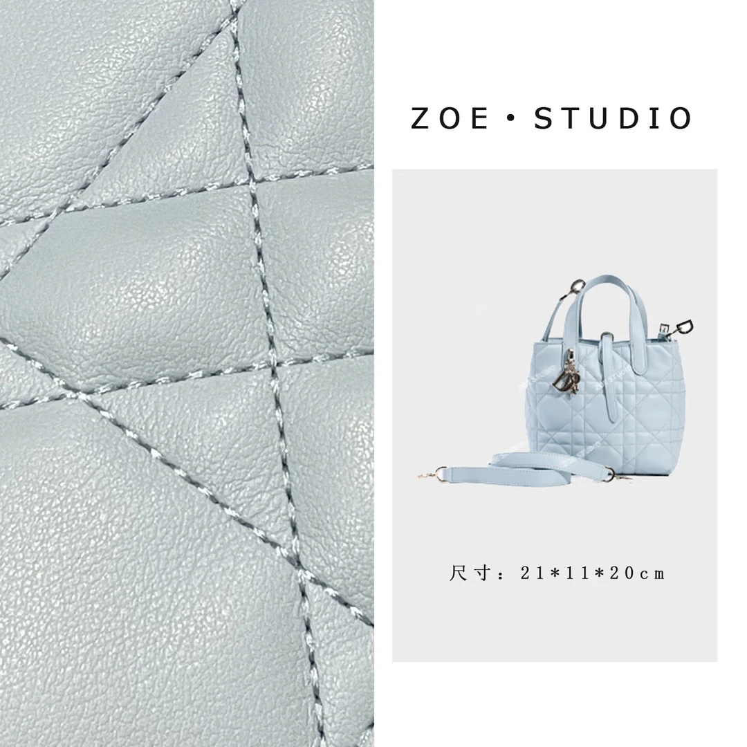 【佐伊甄选】QYX-9898-冰岛蓝韩版时尚气质小众肩包轻奢斜挎包包女