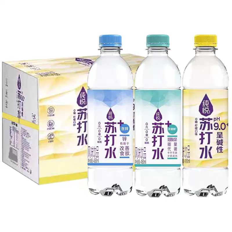 可口可乐纯悦苏打水混合口味ph9.0碱性水+0糖0脂肪夏日碱性水饮料