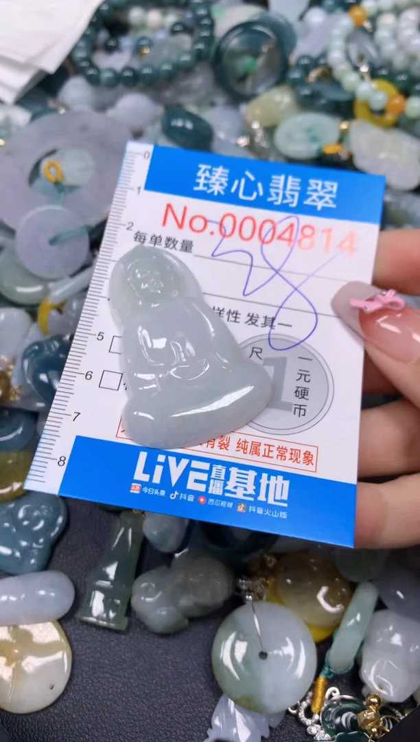【闪购商品】翡翠颈饰未镶嵌含绳0004814