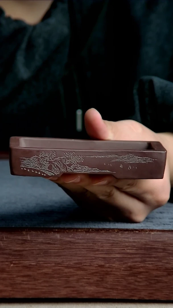 紫砂花盆10*7.5*1内径紫砂花盆