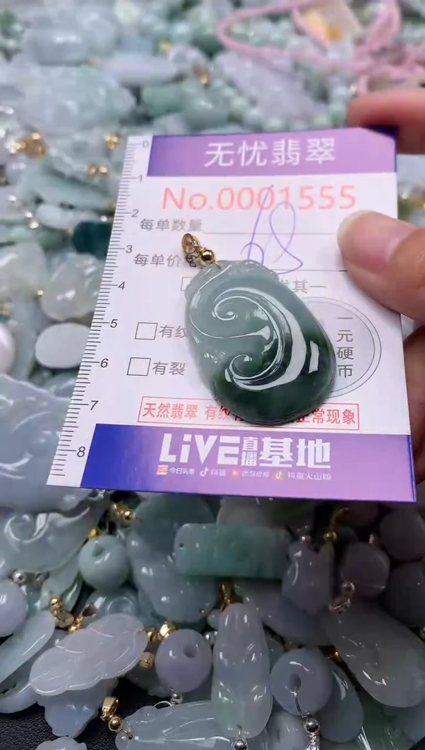 翡翠未镶嵌吊坠(不含链)1555