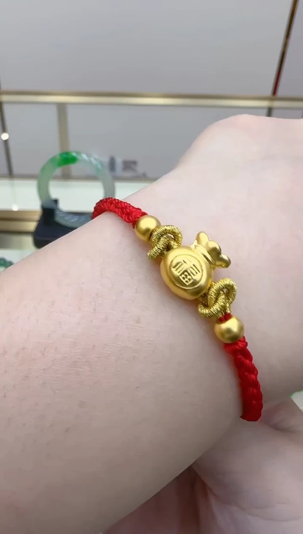 【闪购商品】定制足金手链团购多样性发一件