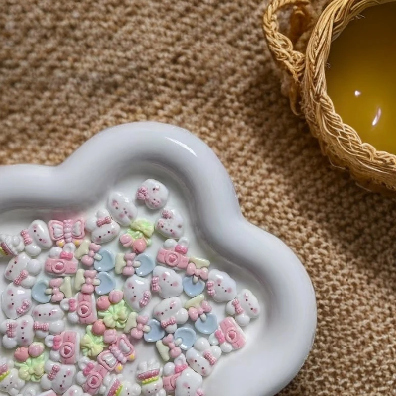 混款亮面迷你卡通diy奶油胶配件混款树脂材料贴片手工装饰搭配