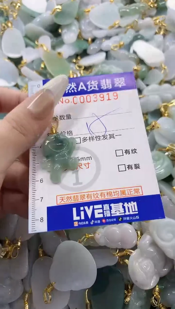 颈饰未镶嵌翡翠天然A货翡翠1