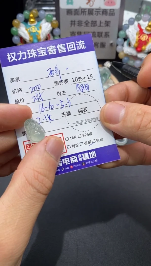 【闪购商品】翡翠颈饰未镶嵌寄售不退换