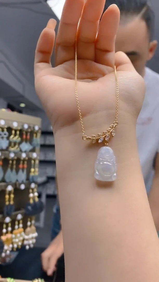 【闪购商品】翡翠耳饰合金179翡翠锁骨链