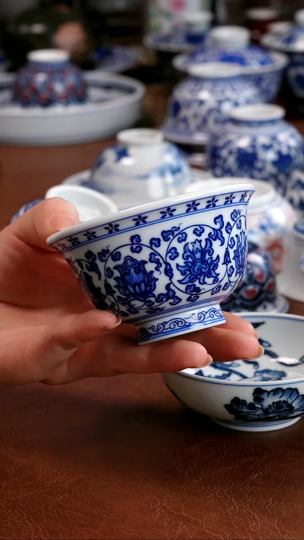 景德镇高端茶器景德镇墨奈纯手工手绘高端茶器