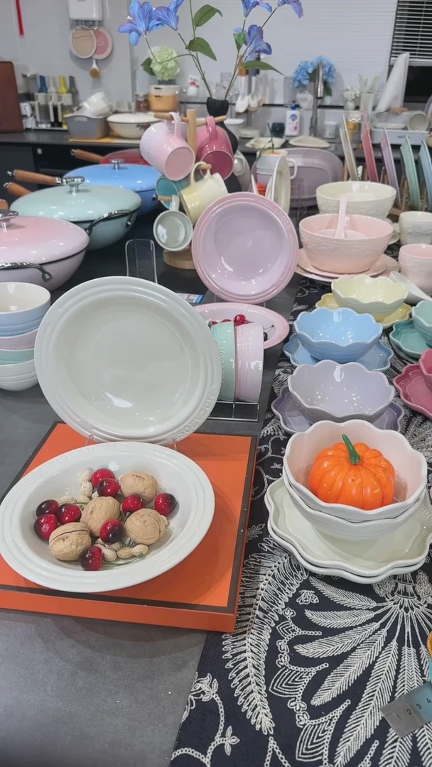 【闪购商品】瓷【2个装】奶油白草帽盘-20cm