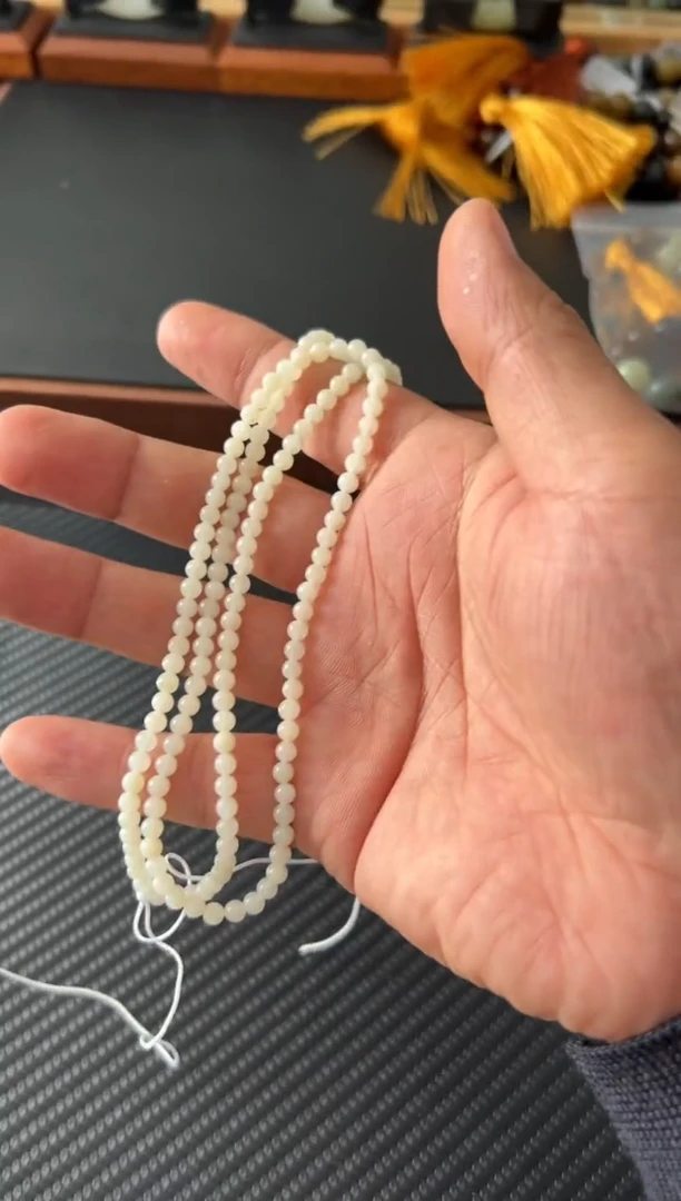 项链未镶嵌和田玉西****铺且末微色差米达卡4