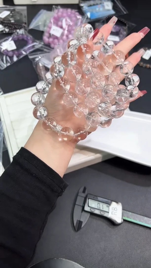 【闪购商品】水晶手串未镶嵌25e多样性发其一/1条16mm默认微瑕