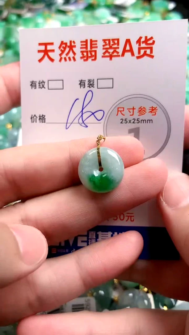 翡翠18K金镶嵌颈饰0498888808