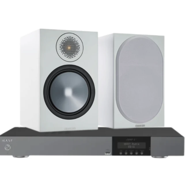 MonitorAudio/英国猛牌铜100书架音箱铜Bronze 100 6G 100W+IEAST emap2 pro数播功放音箱套装