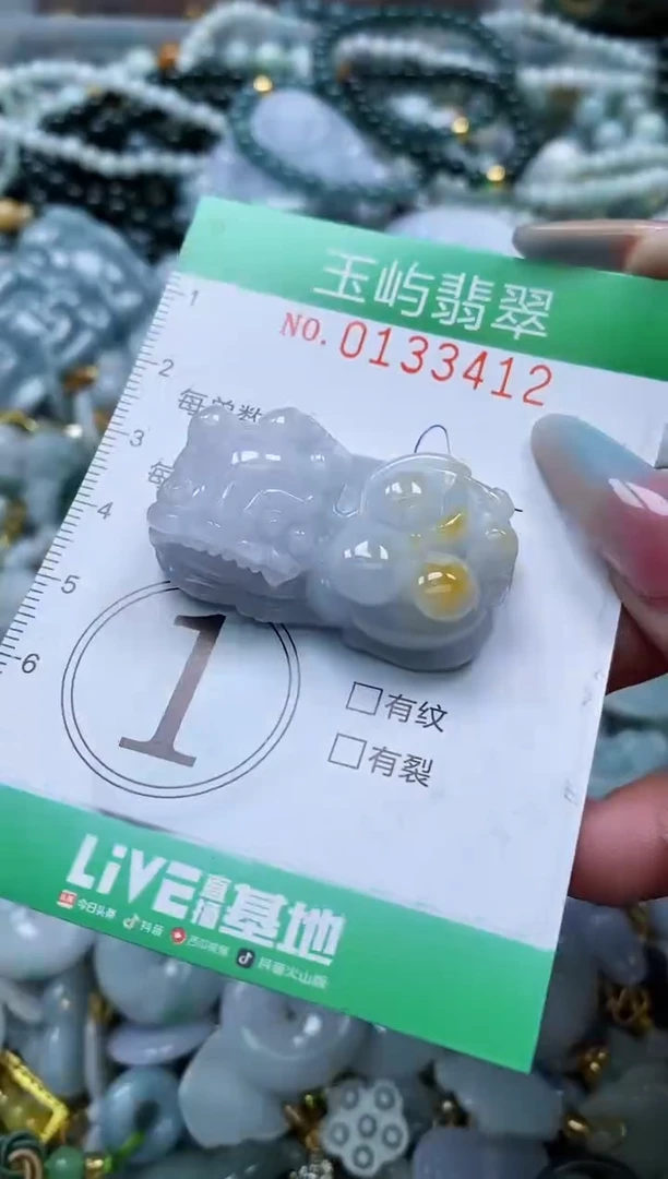翡翠未镶嵌颈饰闪购0133412