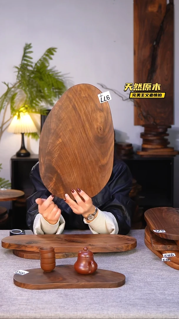 木北美黑胡桃原木.干裂疤结不属于商品质量问题完美主义者慎拍