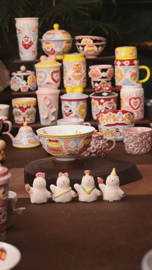 杯子景德镇原创手作陶瓷