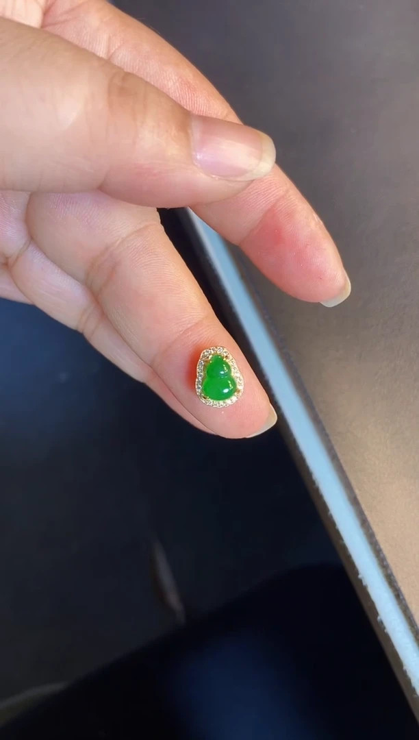 吊坠(不含链)银S925镶嵌翡翠1