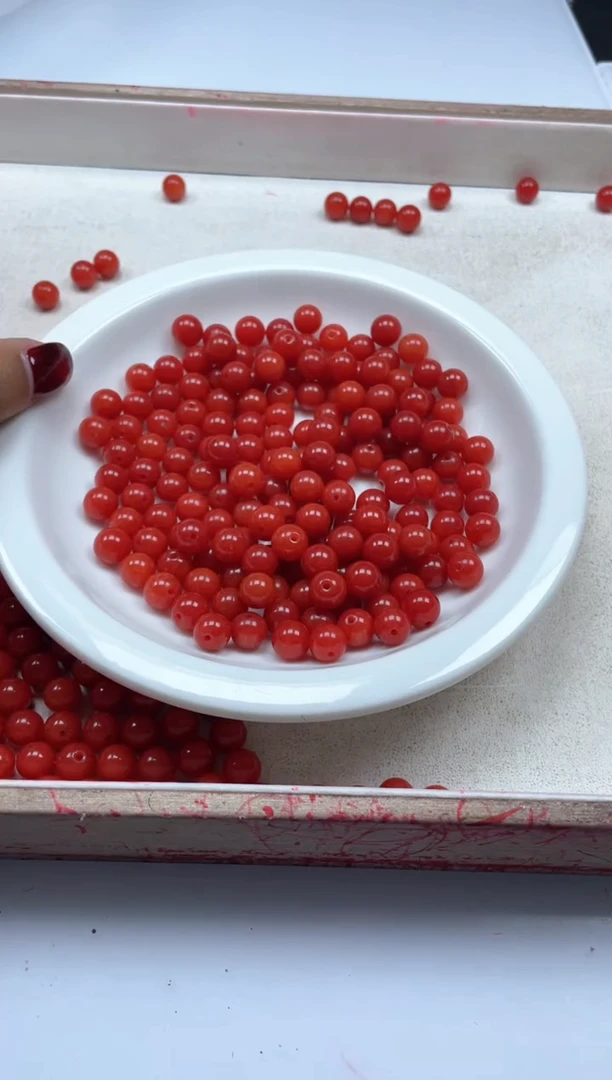 【闪购商品】玛瑙/玉髓颈饰未镶嵌w2185南红8mm*30颗