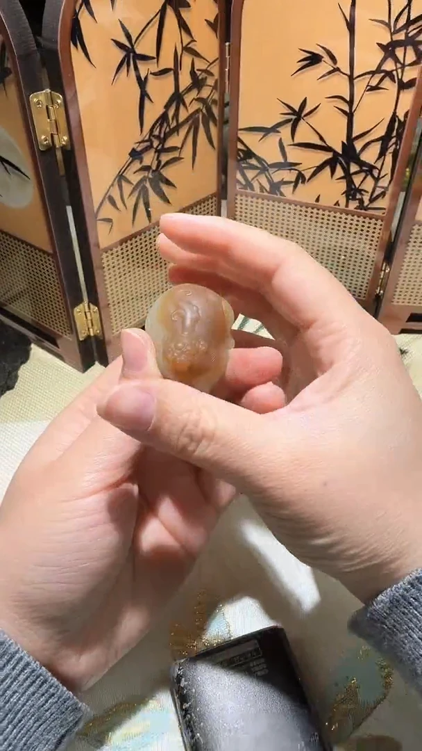 颈饰未镶嵌和田玉新疆且末料金山糖白貔貅GYHNM00AFNMFZ