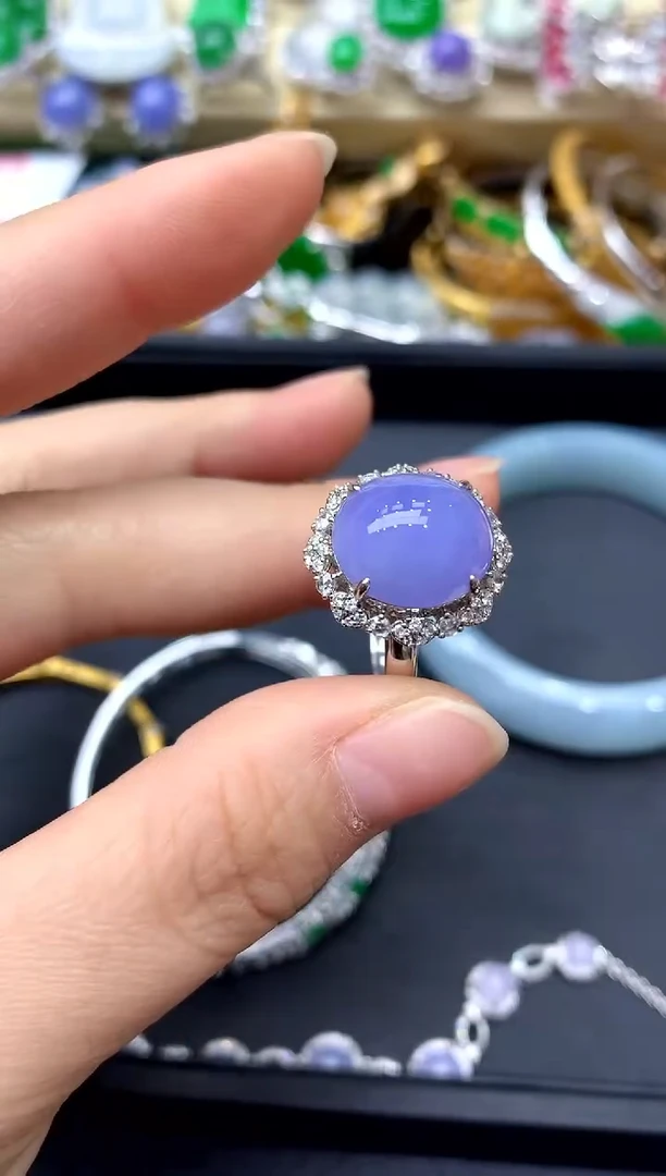 18K金镶嵌戒指翡翠477 -中国好珍宝