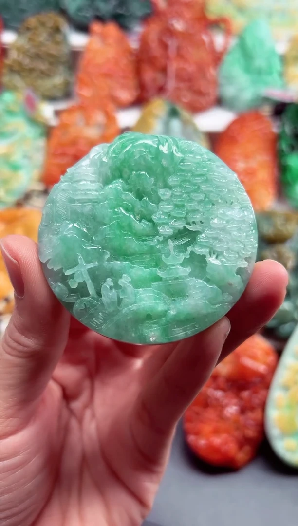 吊坠(不含链)未镶嵌翡翠天然翡翠