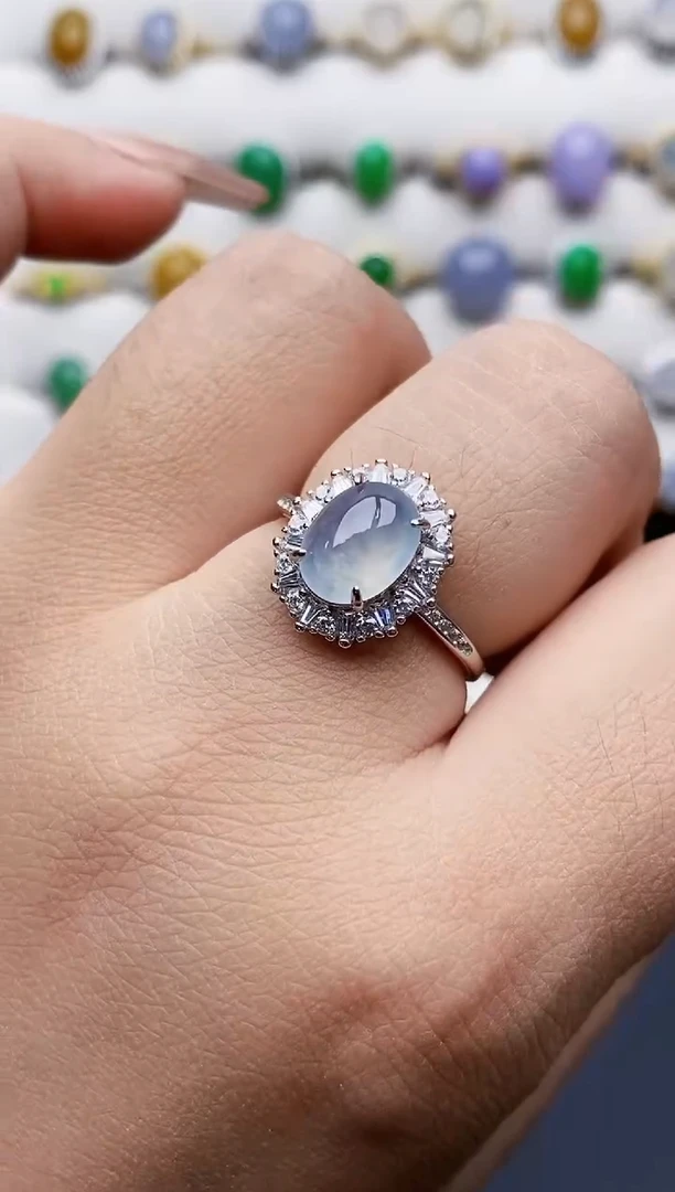 银S925镶嵌戒指翡翠2028