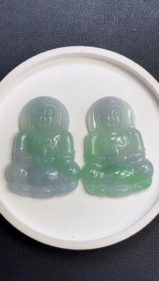 颈饰未镶嵌翡翠观音多样性发一