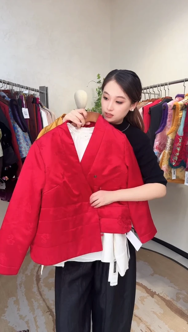 桑蚕丝桑蚕丝红色真丝羊毛！