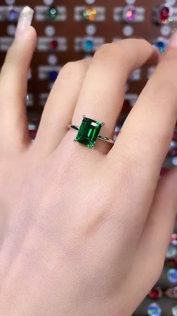 银S925镶嵌戒指碧玺79银