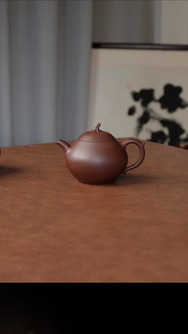 茶壶紫砂全手工 底槽清 甜瓜 210CC