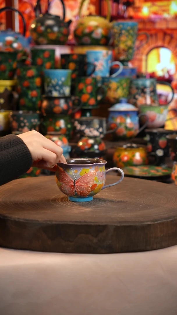 油画   釉下彩   杯子