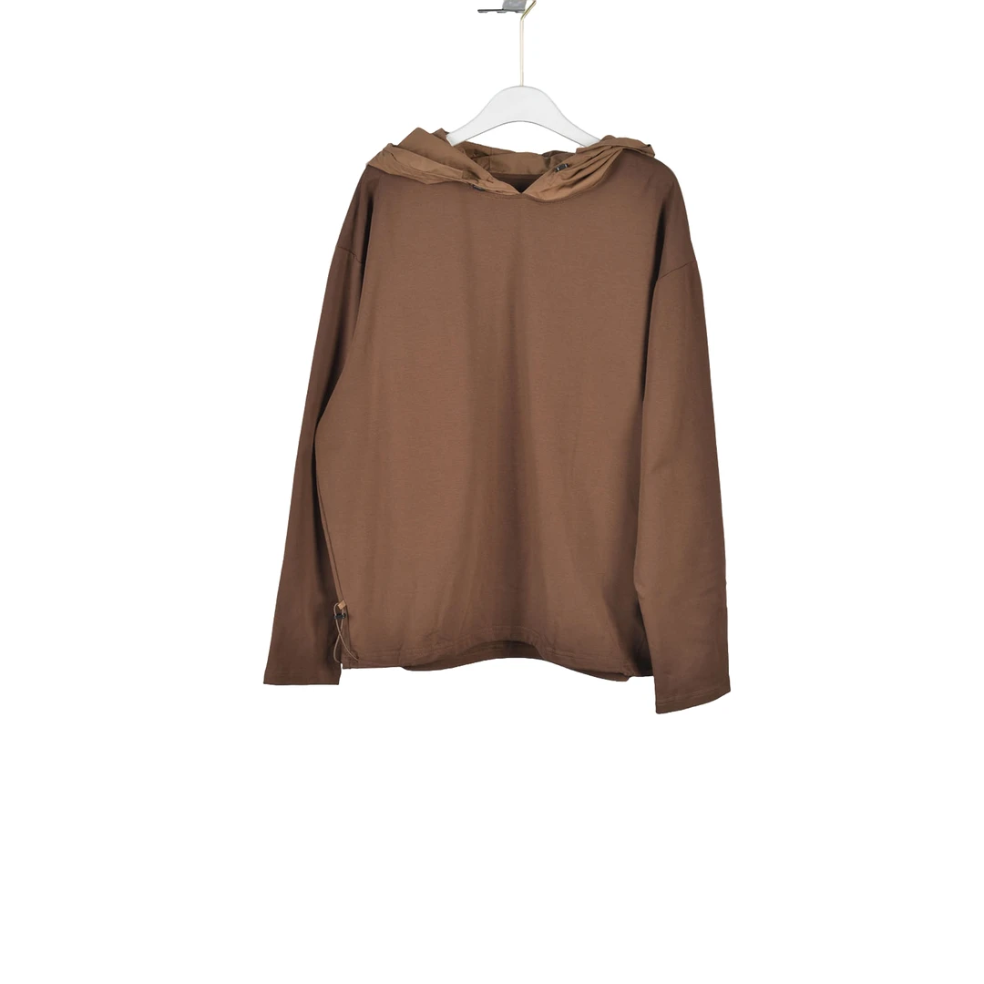 GPB1【专柜捡漏】简约个性女装EWC-卫衣4141-深咖