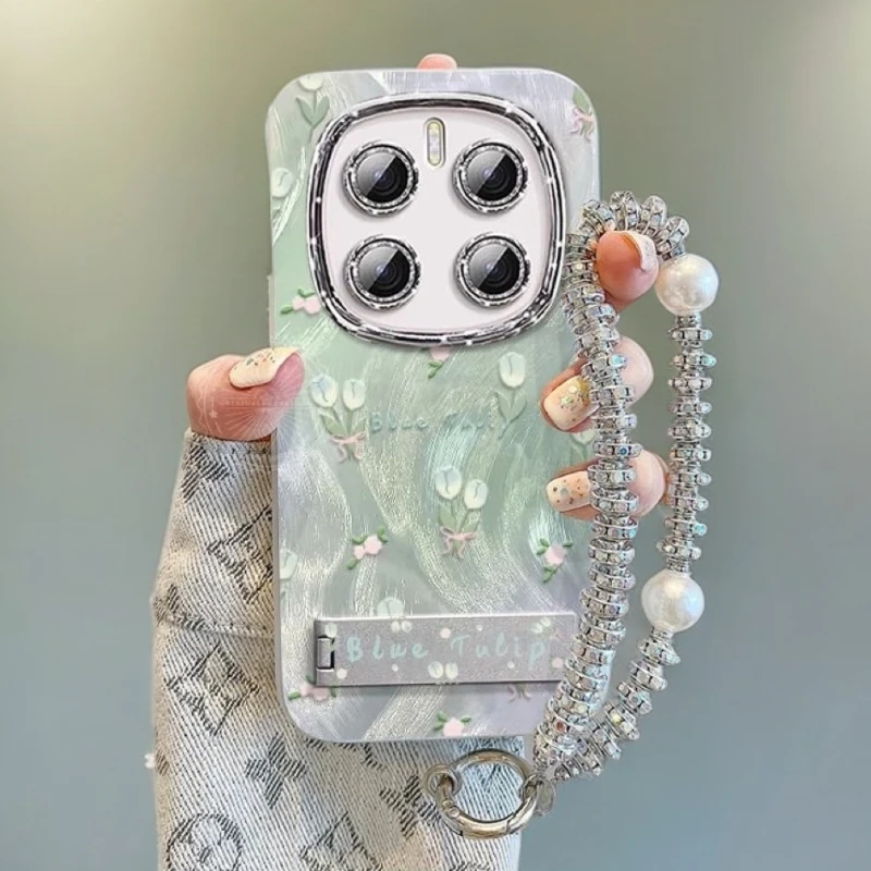 郁金香橱窗荣耀magic7pro手机壳女款magic7碎花羽纱数码高级感